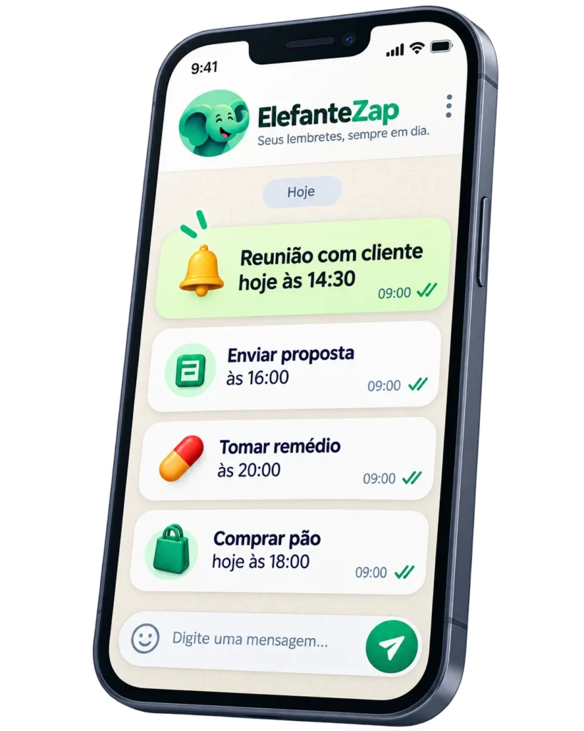 ElefanteZap – Assistente Inteligente de Lembretes pelo WhatsApp